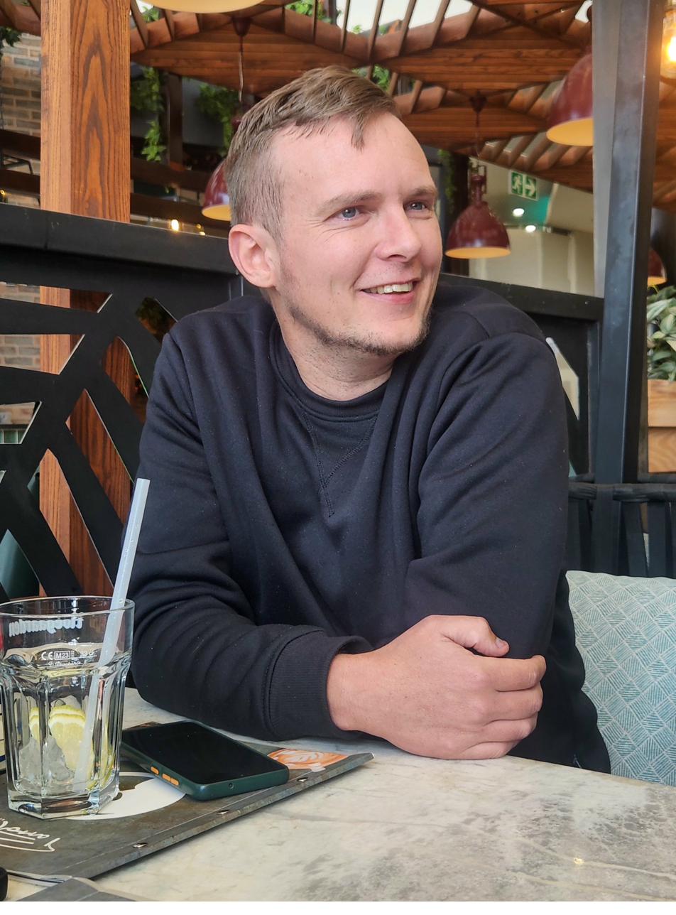 Carel de Jager in a relaxed setting